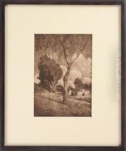 Untitled (tree And Farm House) by Hugo Henneberg