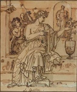 Figure Allegorique La Sensitive by Philippe Auguste Hennequin