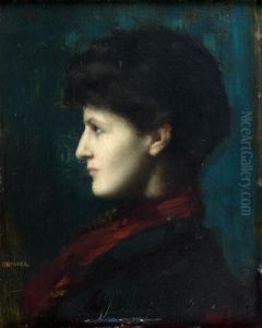 Portrait De Virginie-helene Porges, Plus Tard Madame Albert Wahl by Jean-Jacques Henner