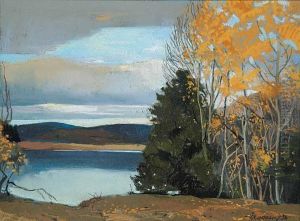 Untitled - A Still Autumn Day by Frank Charles Hennessey