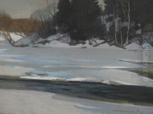 Winter In The Gatineau Hills by Frank Charles Hennessey
