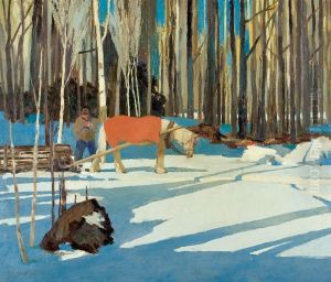 The Wood Cutter by Frank Charles Hennessey