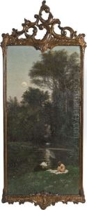 Breton Girl Returning From The Well by William John Hennessy
