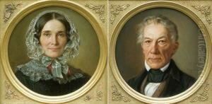 Bildnisse Einer Frau Und Eines Mannes by Adolf Henning