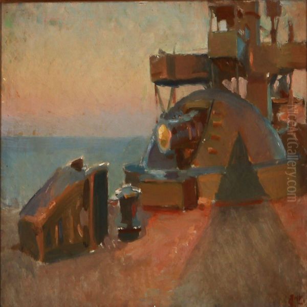 View From A Warship With The Sea In The Background - view 1