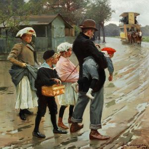 On The Way To The Streetcar by Erik Henningsen