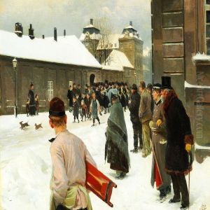 Vagtparaden Traekker Op by Erik Henningsen