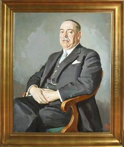A Gentleman Sitting In A Late Empire Chair