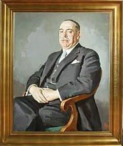 An Elderly Gentleman Sitting In A Late Empire Chair