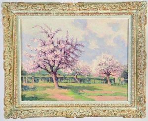 pommiers En Fleurs by Narcisse Henocque