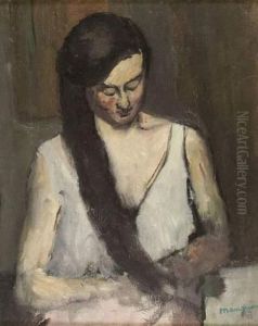 Jeanne Se Coiffant by Henri
