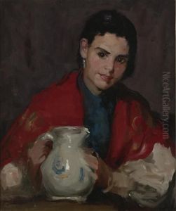 Segovia Girl Holding Pitcher (girl From Segovia)