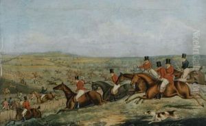 The Leicestershire Hunt: Four Plates by Samuel Henry Gordon Alken