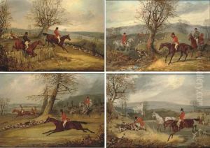 Taking The Fence; Taking The Ditch; View Halloo; And The Kill by Samuel Henry Gordon Alken
