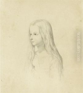 Portrait Of Elisabeth Grafin Vosg by Wilhelm Hensel