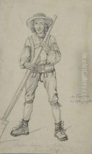 Junger Bauer Aus Oberosterreich by Wilhelm Hensel