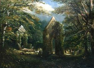 Figures Amongst The Ruins by Frederick Henry Henshaw