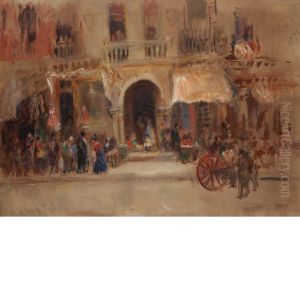 Market Scene by Glenn Cooper Henshaw