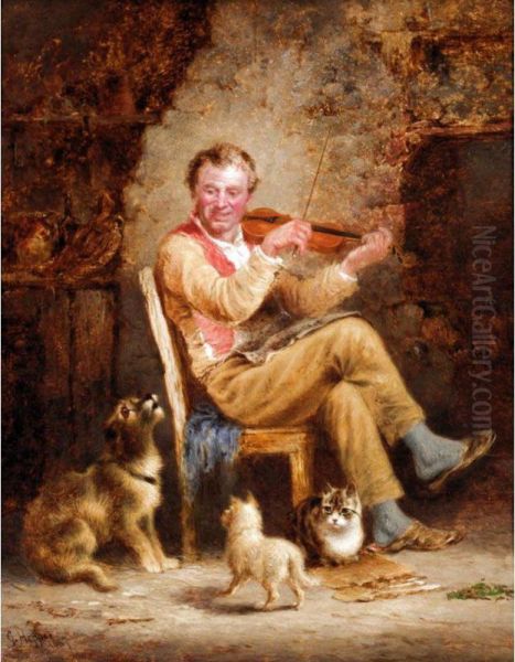 A Fiddler And His Audience - view 1