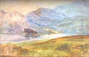 Loch Achray, Signed And Dated 1914, Watercolour, 16 X 25cm