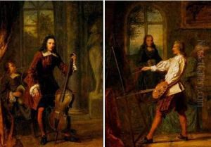 Les Musiciens by Charles Auguste Herbe