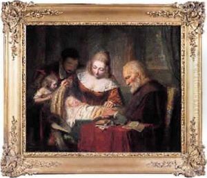 L'heureuse Famille by Charles Auguste Herbe