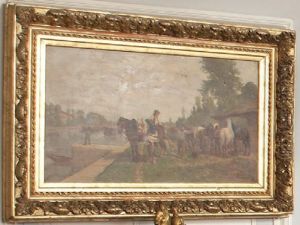 Bord De Canal En Russie by Jeanne-Mathilde Herbelin