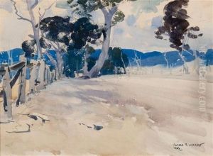 One Of The Back Roads Leading To Seymour And Puckapunyal Camp by Harold Brocklebank Herbert