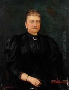 Portrait De Femme by Leon Herbo