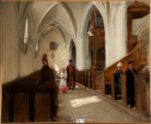 Interieur D'eglise Anime