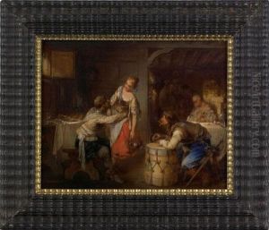 Tavern Scene by Peter Rudolf Karl Herbsthoffer