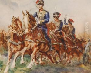 Royal Horse Artillery On The Field