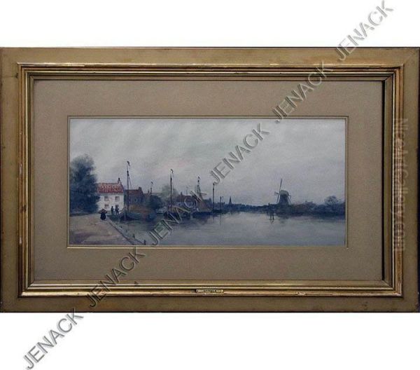 Flemish Harbor Scene - view 1