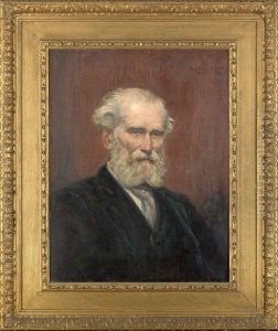 Portrait Of A.halliday Douglas by Robert Duddingstone Herdman
