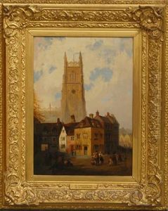 "in Cirencester", Oil On Canvas, Signed, Framed17Â¥"x12". See Illustration by William Gavin Herdman