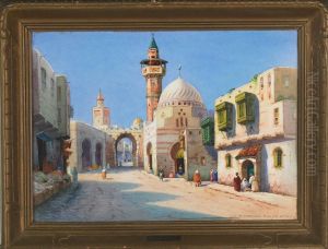 Street In Tunis; A Gateway In Tangier