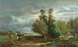 Lande Et Lisiere De Foret by Jules Hereau