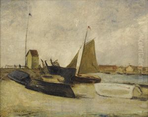Bateau Au Port by Jules Hereau