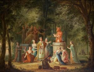 Das Baalsopfer by Georg Heinrich Hergenroder