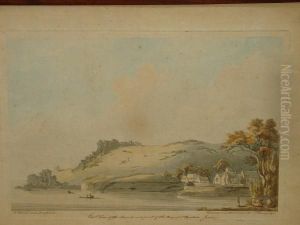 'east View Of The Church And Part Of The Bay Of St.brelade, Jersey', Published As The Act Directs 1st Jany 1790, Etched Outline And Watercolour by George Heriot