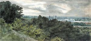 Greenwich With The Tower Of The Hospital; Greenwich With Hospital Towers by George Heriot