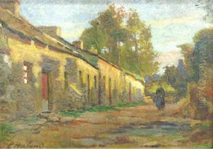 Femme Devant La Ferme by Emma Herland