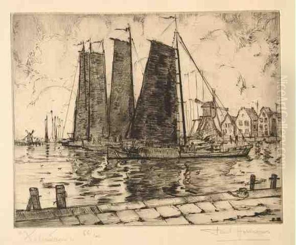 Le Port De Volendam En Hollande - view 1