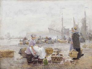 Fischmarkt In Vlissingen by Hans Hermann