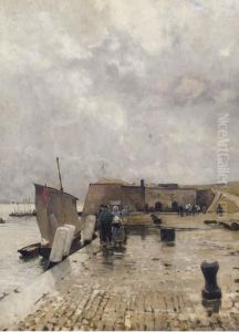 A Quay In Vlissingen by Hans Hermann