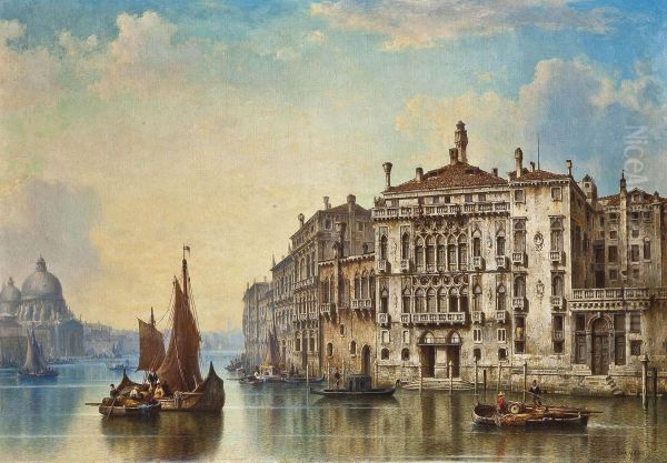 Vessels At The Opening To The Grand Canal, Venice - view 1