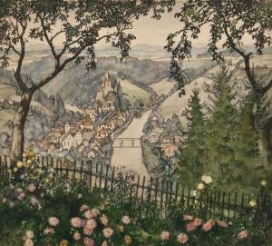 Alpine View by Woldemar Hermann