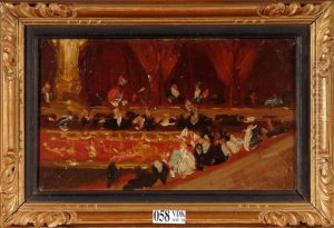 Salle De Theatre Animee by Charles Hermans