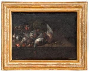 Natura Morta Di Cacciagione E Ortaggi by Johannes Hermans