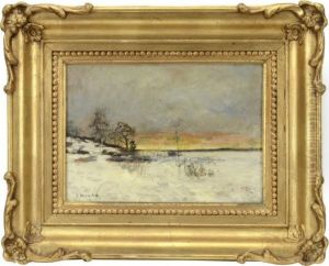 Vinterlandskap by Olof Hermelin